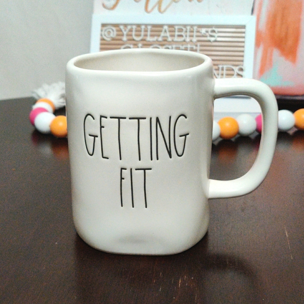 🆕 Rae Dunn GETTING FIT Coffee Mug